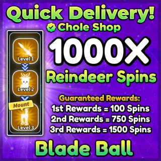  Blade Ball Reindeer Spins