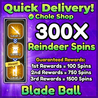  Blade Ball Reindeer Spins