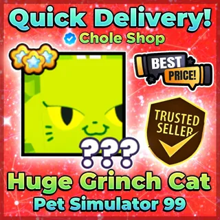 Huge Grinch Cat