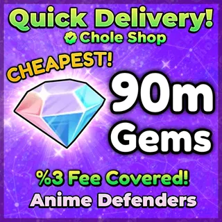 Anime Defenders Gems