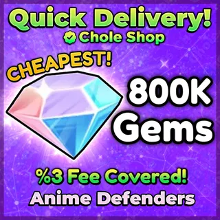 Anime Defenders Gems