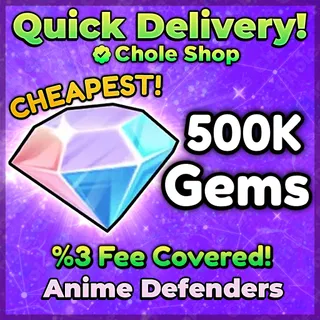 Anime Defenders Gems