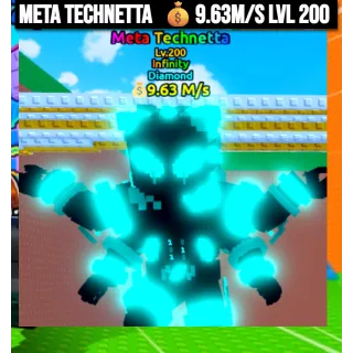 Meta Technetta 💰9.63M/S Lvl 200| Escape Tsunami For Brainrots | Max Level Lvl 200