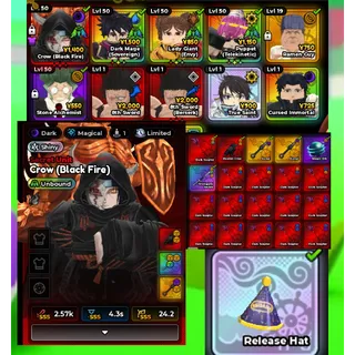 UNBOUND SHINY CROW/ITACHI (BLACK FIRE) + SECRET 8TH SWORD EVO 4 UNBOUND UNITS INSTANT DELIVERY
