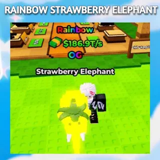 Rainbow Strawberry Elephant 186.9T | Kick A Lucky Block