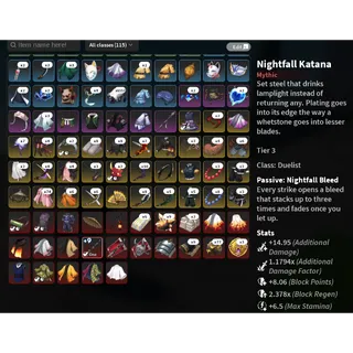 KAMADO CLAN | T3 Nightfall Katana +9 | LVL 220 | MAX SLAYER| CANT RANK | INSTANT DELIVERY | PROJECT SLAYERS 2 ACCOUNT