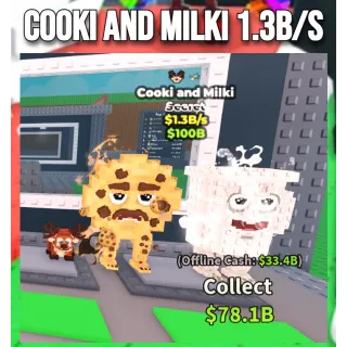 Cooki and Milki steal 1.3b/s Steal a brainrot