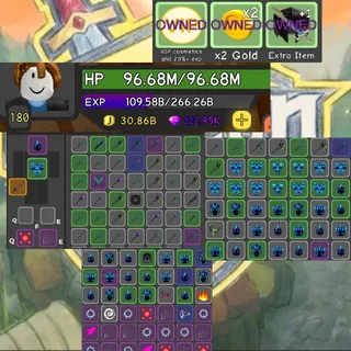 LVL 180 CLEAN ACCOUNT ALL GAMEPASSES UNLOCKED INSTANT DELIVERY Dungeon Quest Reborn ACCOUNT