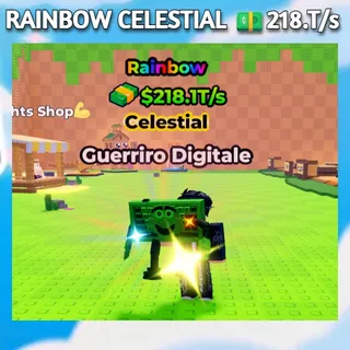 RAINBOW CELESTIAL GUERRIRO DIGITALE 💵218.T/S | Kick A Lucky Block