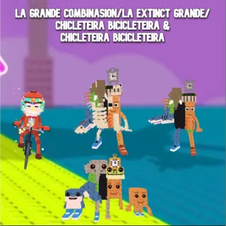 La Extinct Grande  Chicleteira Bicicleteira Los Combinasionas  and La Grande Combinasion steal a brainrot
