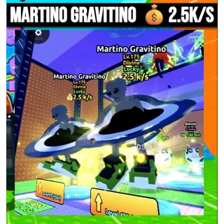 Martino Gravitino💰2.5 k/s Lvl 175 | Escape Tsunami For Brainrots | Max Level Lvl 175