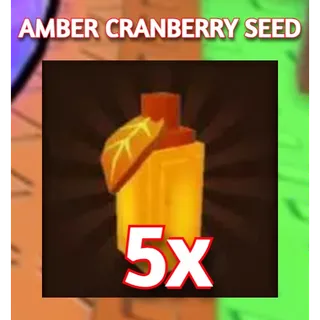 5X AMBER CRANBERRY SEED | GROW A GARDEN 2