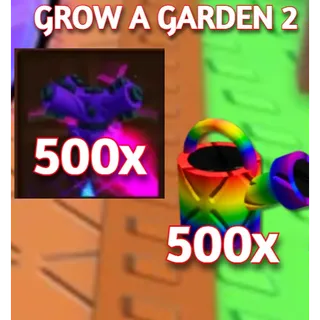 500x SUPER WATERING CAN + 500x SUPER SPRINKLER | GROW A GARDEN 2