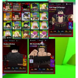 4 UNBOUND UNBOUND SHADOW + UNBOUND KENPACHI + CROW WITH SKIN INSTANT DELIVERY Anime Expeditions Account