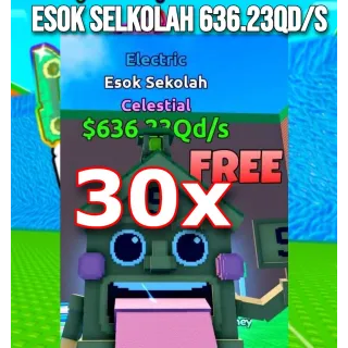 30x esok sekolah 636.23qd/s Escape Tsunami For Brainrots!