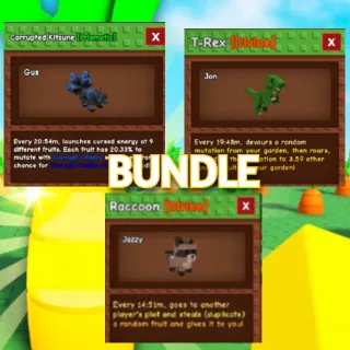 CORRUPTED KITSUNE RACCOON TREX GROW  A GARDEN