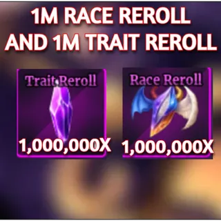 1M TRAIT REROLL + 1M RACE REROLL | SAILOR PIECE