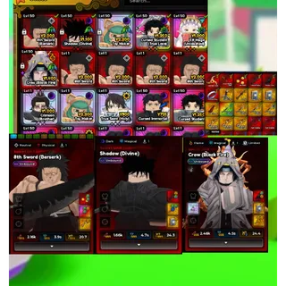 UNBOUND CROW + UNBROWN 8TH SWORD + UNBOUND SHADOW 4 UNBOUND UNITS INSTANT DELIVERY Anime Expeditions Account