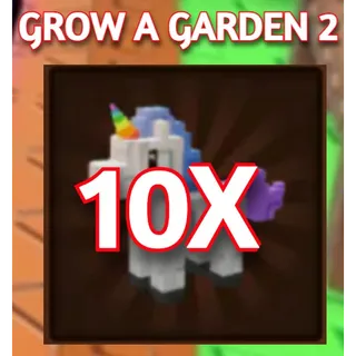 10x UNICORN | GROW A GARDEN 2