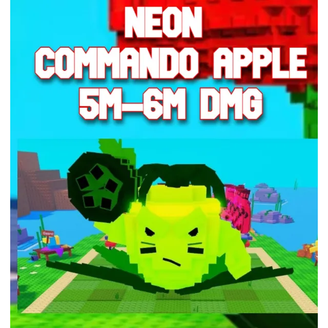NEON COMMANDO APPLE 5M-6M DMG plants vs brainrots - Roblox Game Item ...