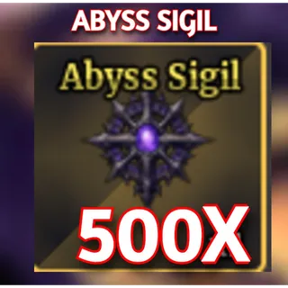 500x Abyss Sigil SAILOR PIECE