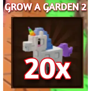 20x UNICORN | GROW A GARDEN 2