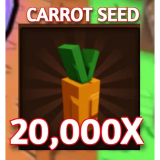 20000x CARROT SEED | GROW A GARDEN 2