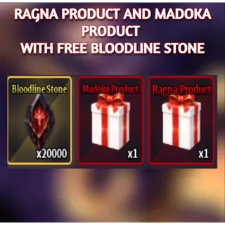 DRAGON SLAYER / RAGNA PRODUCT + MADOKA PRODUCT + 20K BLOODLINE STONE  SAILOR PIECE