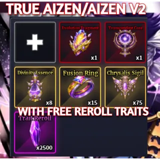Aizen V2 Set + F Move+ 2500 TRAIT REROLLS | Sailor Piece 