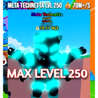 Meta Technetta 💰70M+ Lvl 250 MAX LVL| Escape Tsunami For Brainrots