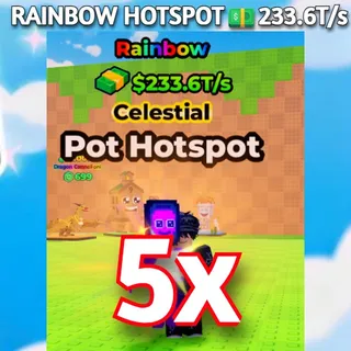 5x RAINBOW HOTSPOT💵233.6T/s  | Kick A Lucky Block