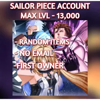 SAILOR PIECE ACCOUNT MAX LVL 13,000