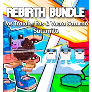 PLANTS VS BRAINROT REBIRTH BUNDLE Vacca Saturno Saturnita&Los Tralaleritos 