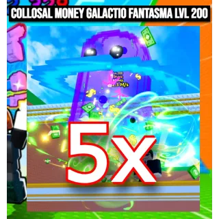 5X Colossal Galactio Fanstasma 2.3M/s Lvl 200 | Escape Tsunami For Brainrots | Max Level Lvl 200