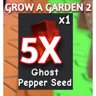 5X GHOST PEPPER SEED | GROW A GARDEN 2