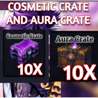 10X COSMETIC CRATE + 10x AURA CRATE - SAILOR PIECE
