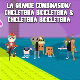 Chicleteira Bicicleteira Los Combinasionas  and La Grande Combinasion steal a brainrot