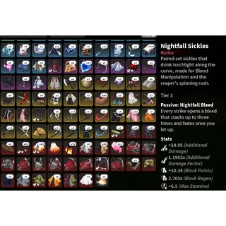 LVL 225 MAX ACCOUNT|T3 Nighfall Sickles +9|Nightfall Mask |LVL 4 DEMON|KAMADOCLAN |BLOOD BDA|600+ SPIN|SLAYER 2 ACCOUNT