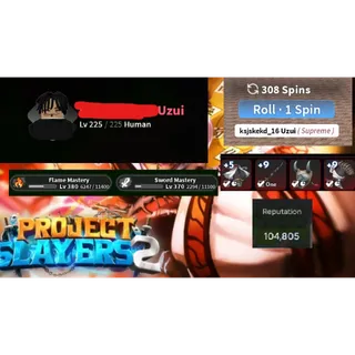ENDGAME ACCOUNT MAX | T3 Nightfall Katana+9 | Nightfall Set No cape | UZUI CLAN| FLAME | CAN RANK | PROJECT SLAYERS 2 ACCOUNT