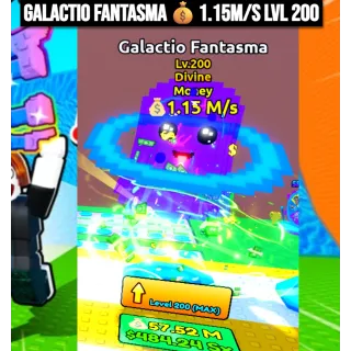 Money Galactio Fanstasma 💰1.15M/s Lvl 200 | Escape Tsunami For Brainrots | Max Level Lvl 200