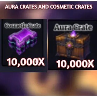 10000x AURA CRATE + 10000x COSMETIC CRATES  SAILOR PIECE