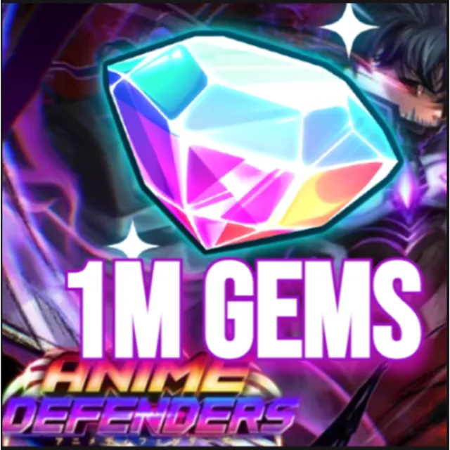 ANIME DEFENDERS 1M GEMS - Roblox Game Items - Gameflip