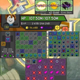 LVL 180 CLEAN ACCOUNT ALL GAMEPASSES UNLOCKED INSTANT DELIVERY Dungeon Quest Reborn ACCOUNT