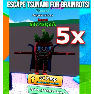 Fragola La La La Escape Tsunami For Brainrots! 