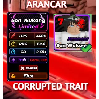 SON WUKONG 448K DPS TRAIT: CORRUPTED | Defend ur base with anime