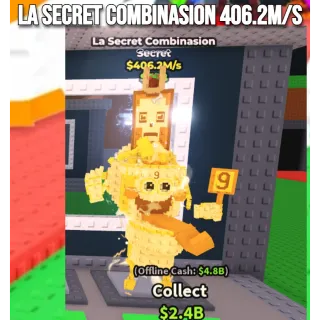 La Secret Combinasion 406.2m/s Steal A Brainrot