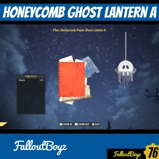 Honeycomb Paper Ghost Lantern A Plan