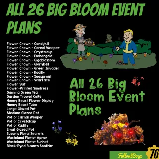 All 26 Big Bloom Plans