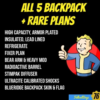 All 5 Backpack Plan + Rare Plan