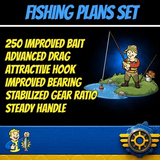 All 5 Fishing Rods Plan + 250 Improved Bait